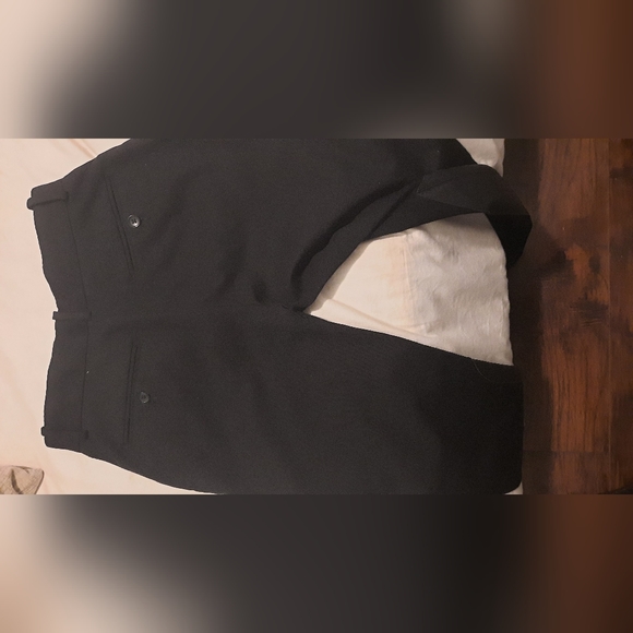 D&G Dolce & Gabbana Black Leather Trim Riding Pants size 42, waist 14" hips 18" - Picture 15 of 16